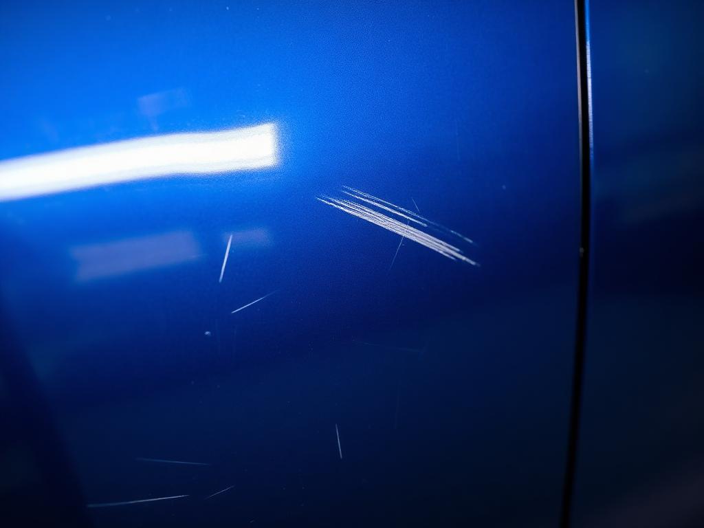 Close-up: paint scuffing